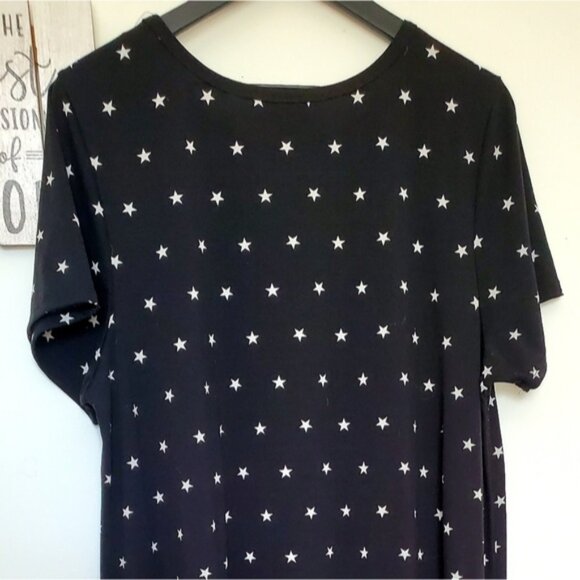 EUC LuLaRoe Size 3xl Black And White Star Carly - Picture 5 of 7